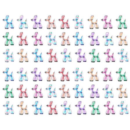 โคมไฟตั้งโต๊ะ LEXON BALLOON DOG LAMP BY JEFF KOONS ไฟ LED 9 สี_6